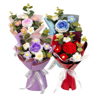 Crochet Flower Bouquet for Home Decoration and Gifts - Smarsty