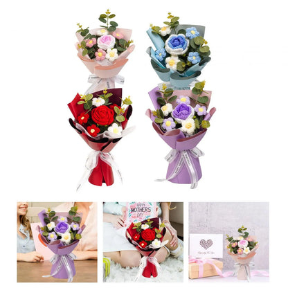 Crochet Flower Bouquet for Home Decoration and Gifts - Smarsty