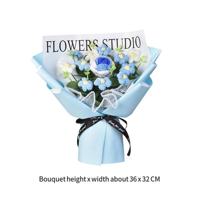 Crochet Flower Bouquet for Home Decoration and Gifts - Smarsty