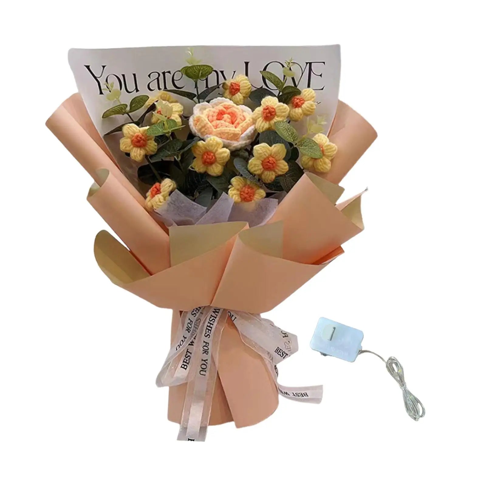 Crochet Flower Bouquet for Home Decoration and Gifts - Smarsty