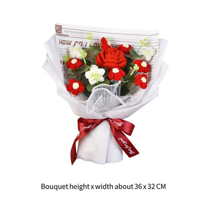 Crochet Flower Bouquet for Home Decoration and Gifts - Smarsty