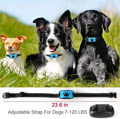 Rechargeable Ultrasonic Dog Bark Collar with Vibration - Smarsty