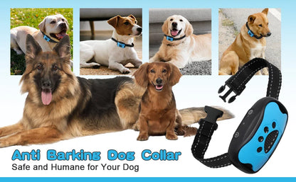 Rechargeable Ultrasonic Dog Bark Collar with Vibration - Smarsty