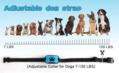 Rechargeable Ultrasonic Dog Bark Collar with Vibration - Smarsty