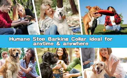 Rechargeable Ultrasonic Dog Bark Collar with Vibration - Smarsty