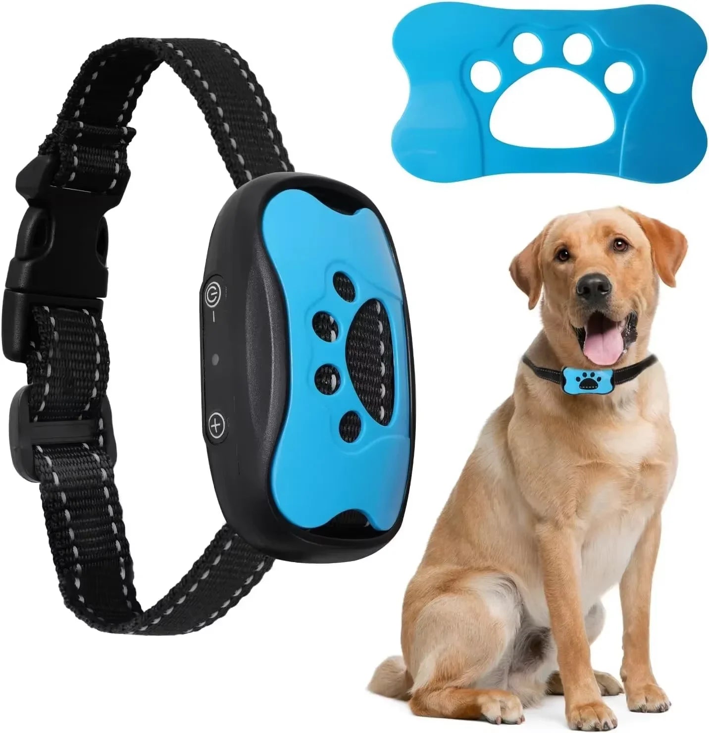 Rechargeable Ultrasonic Dog Bark Collar with Vibration - Smarsty