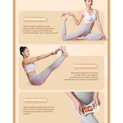 Portable Round Massager Roller for Targeted Cellulite Relief - Smarsty