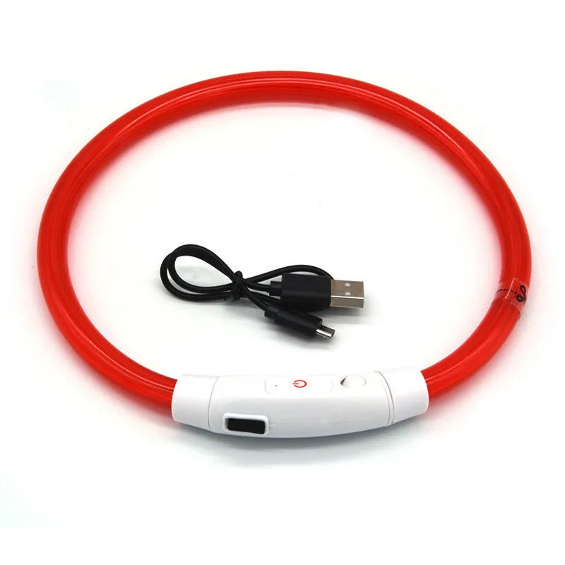 LED Pet Collar with USB Charging for Safety - Smarsty