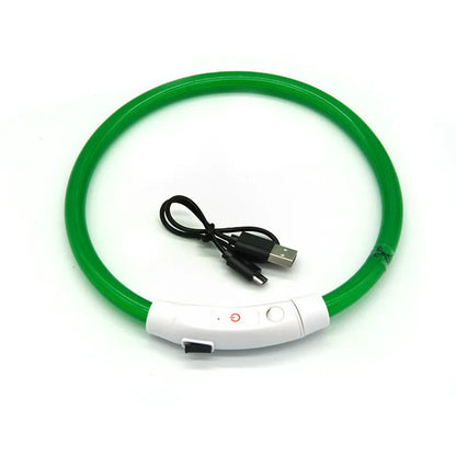 LED Pet Collar with USB Charging for Safety - Smarsty