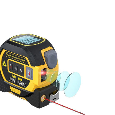 3 in 1 Laser Rangefinder with LCD Display and Tape Measure - Smarsty