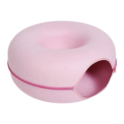 Interactive Donut Cat Bed for Two Cats - Smarsty