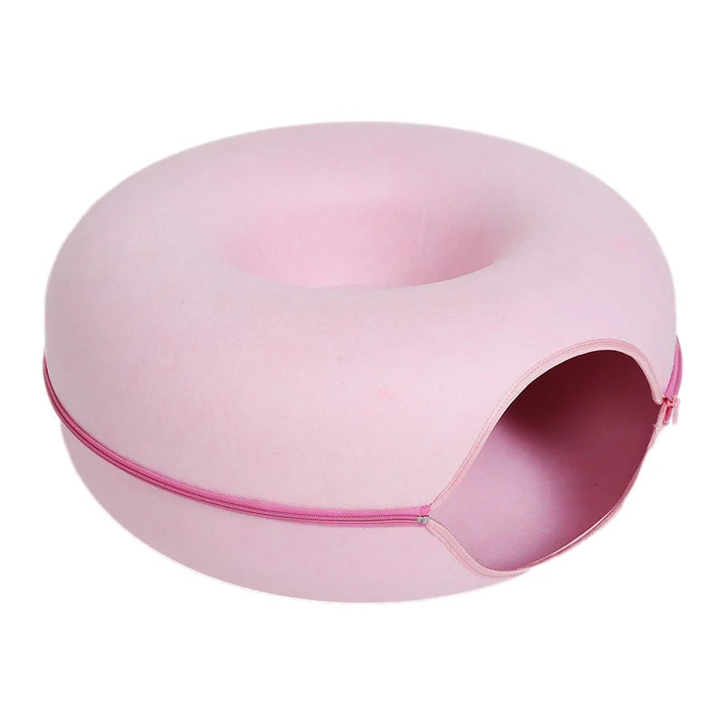 Interactive Donut Cat Bed for Two Cats - Smarsty
