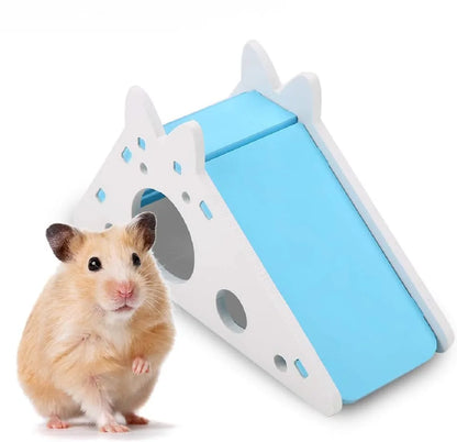 Colorful Hamster House with Slides and Stairs - Smarsty