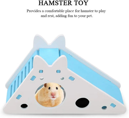 Colorful Hamster House with Slides and Stairs - Smarsty