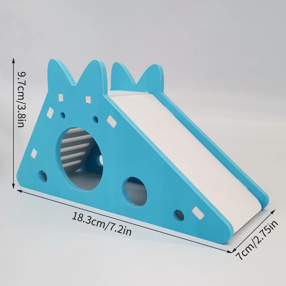 Colorful Hamster House with Slides and Stairs - Smarsty