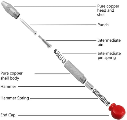 Automatic Center Punch Tool for Woodworking Precision - Smarsty
