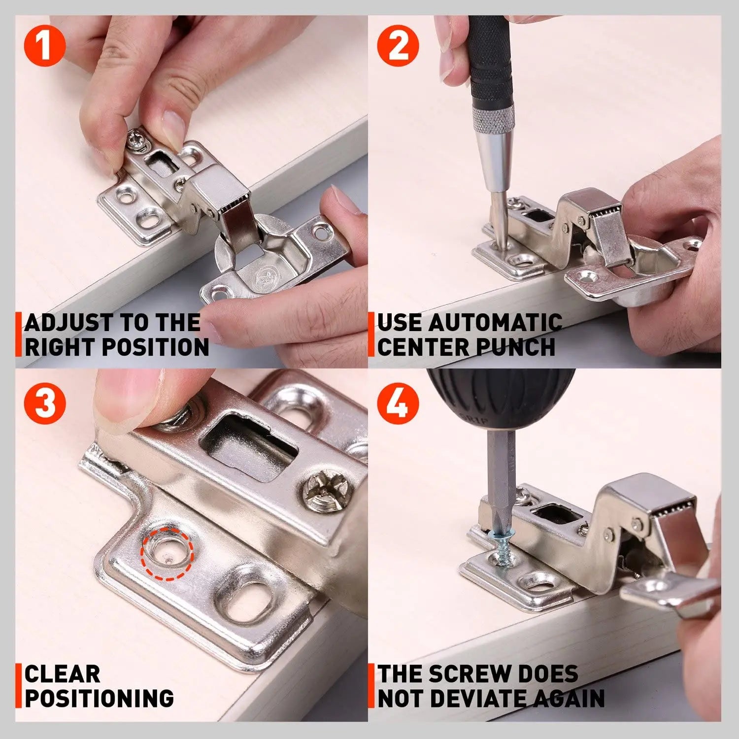 Automatic Center Punch Tool for Woodworking Precision - Smarsty