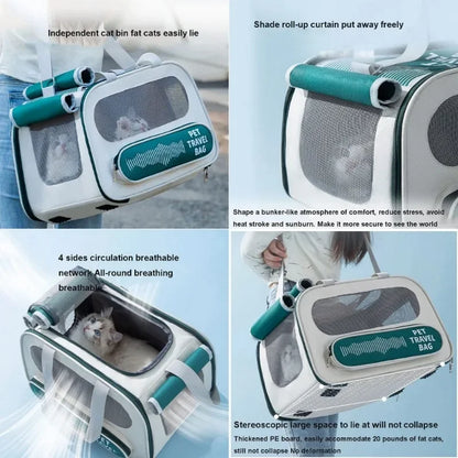 Breathable Pet Carrier Backpack for Outdoor Cats - Smarsty