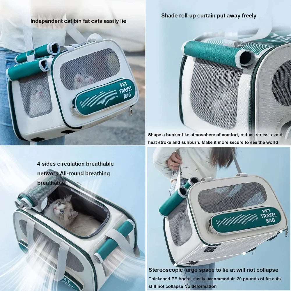 Breathable Pet Carrier Backpack for Outdoor Cats - Smarsty