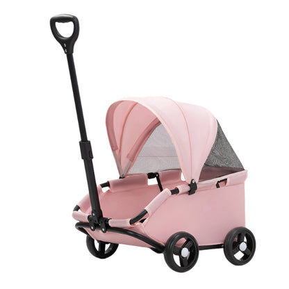 Portable Dog Stroller with Sun Cover for Travel - Smarsty