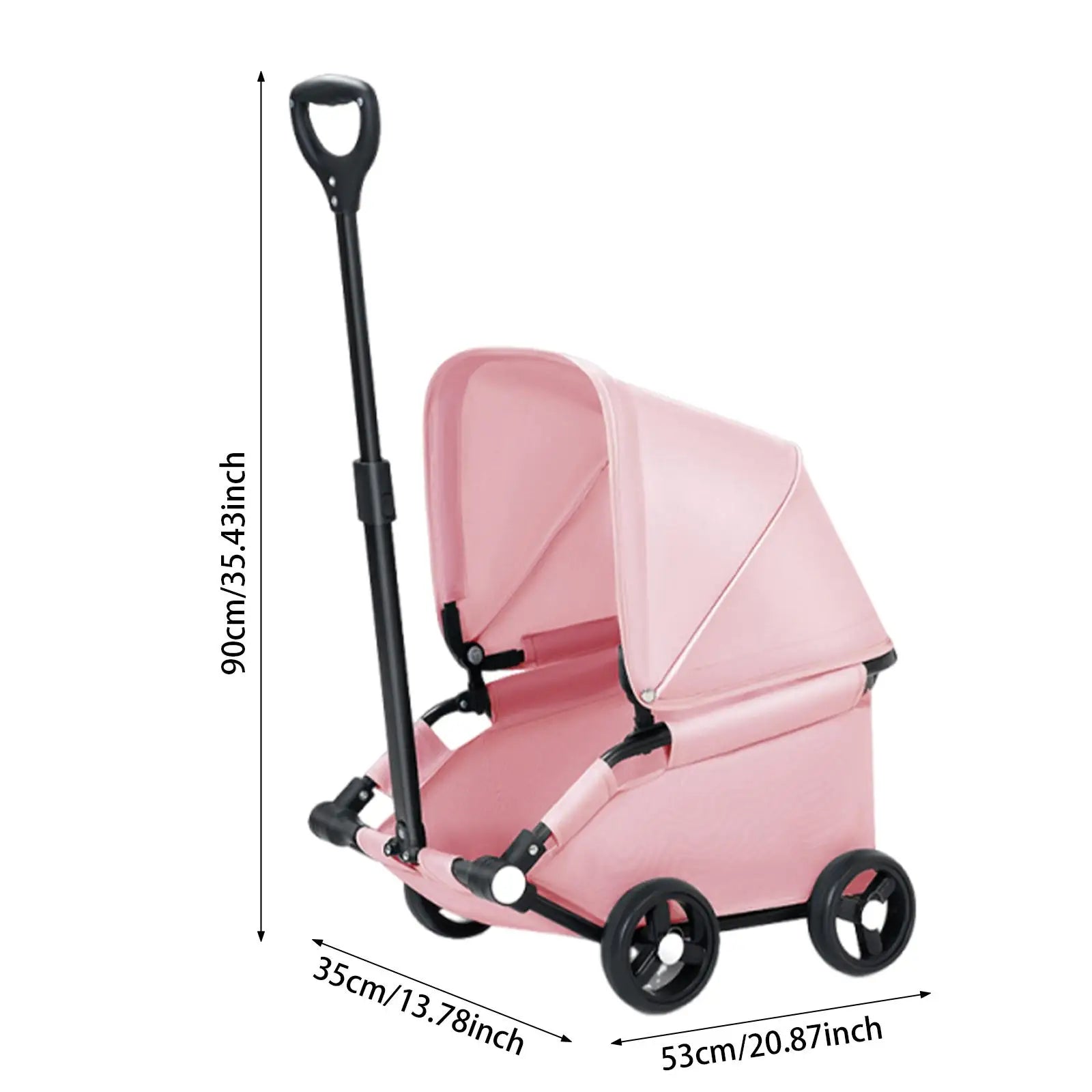Portable Dog Stroller with Sun Cover for Travel - Smarsty