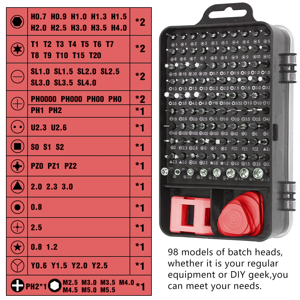 115 in 1 Precision Screwdriver Set for Easy Repairs - Smarsty