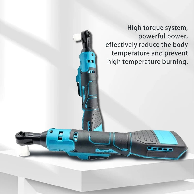 Cordless Electric Ratchet Wrench With Rechargeable Battery - Smarsty