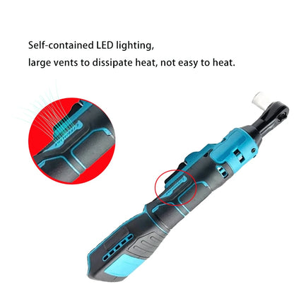 Cordless Electric Ratchet Wrench With Rechargeable Battery - Smarsty