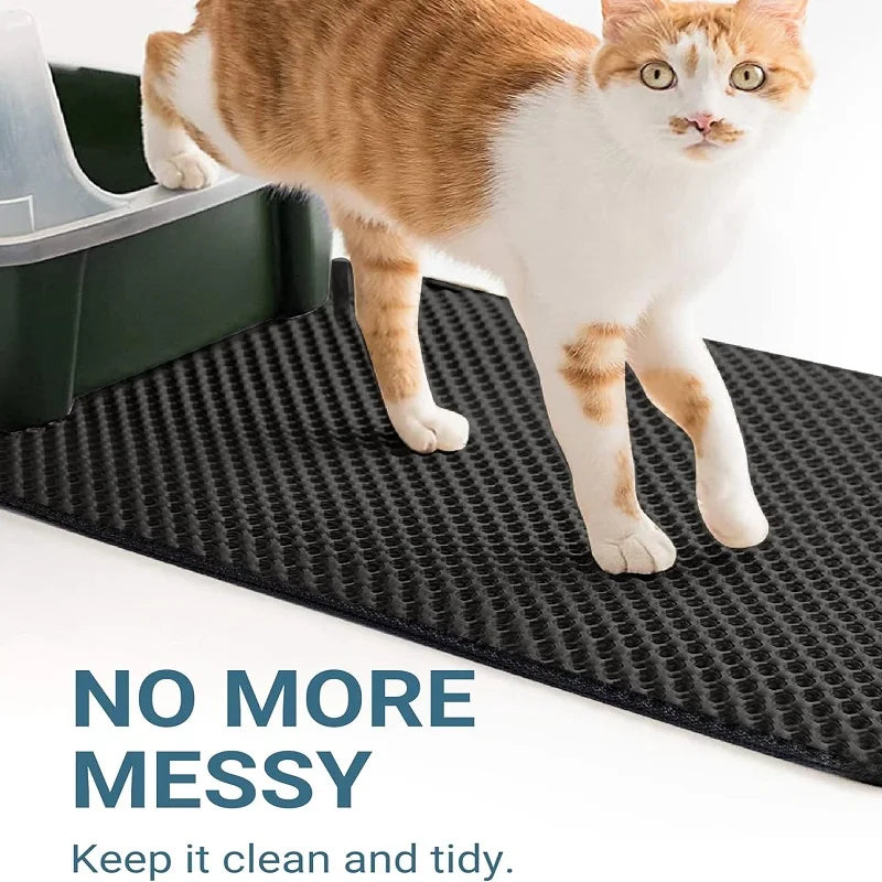 Waterproof Cat Litter Mat with Double Layer Design - Smarsty