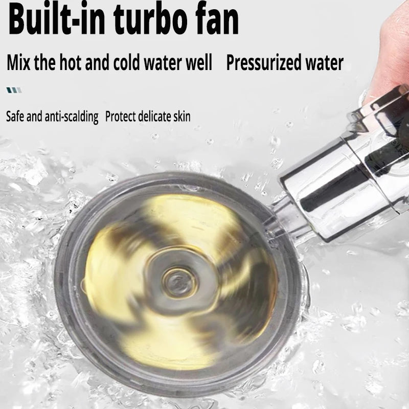 High pressure rotating helix shower head - Smarsty