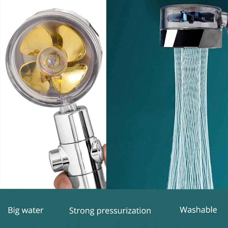 High pressure rotating helix shower head - Smarsty