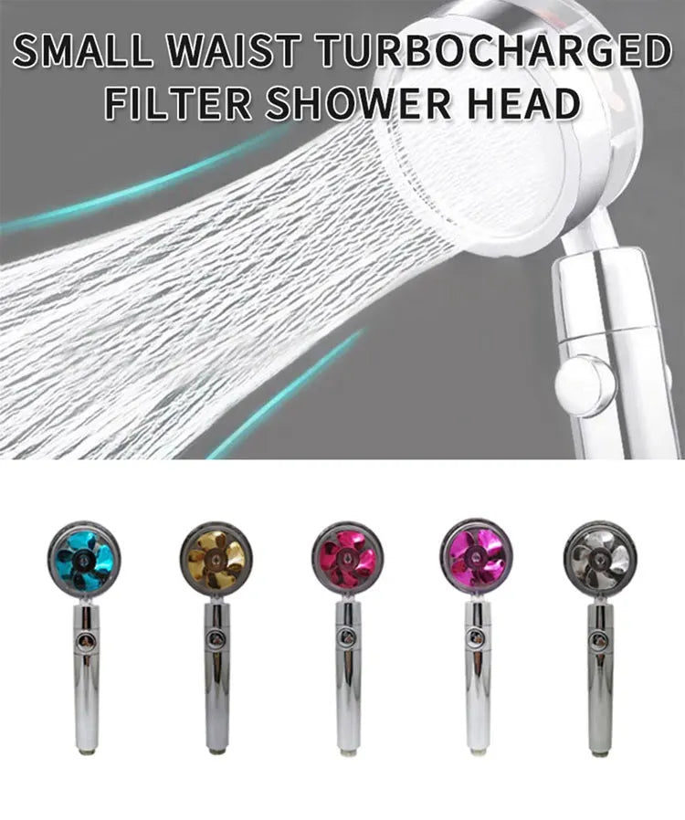 High pressure rotating helix shower head - Smarsty