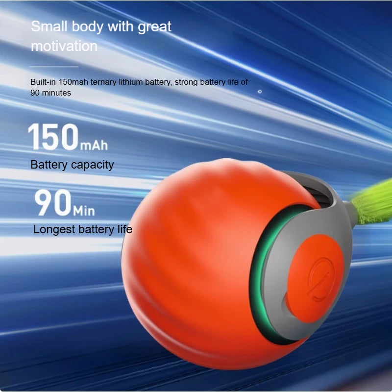 Interactive Rolling Cat Toy with Faux Tail - Smarsty