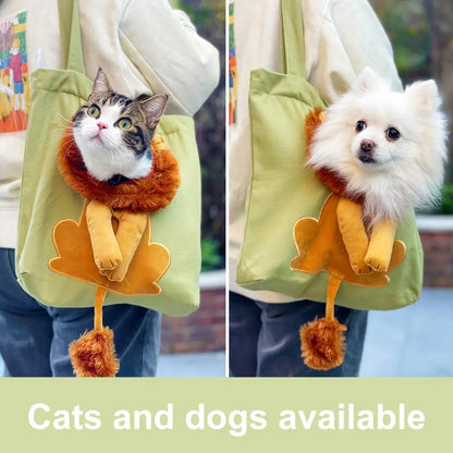 Lion Shaped Pet Carrier Bag for Comfortable Travel - Smarsty