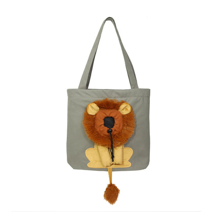 Lion Shaped Pet Carrier Bag for Comfortable Travel - Smarsty