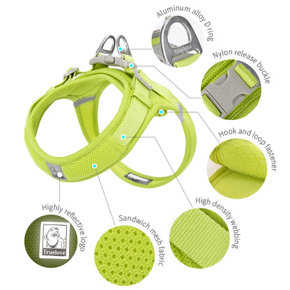 Truelove Breathable Nylon Dog Harness For Training - Smarsty
