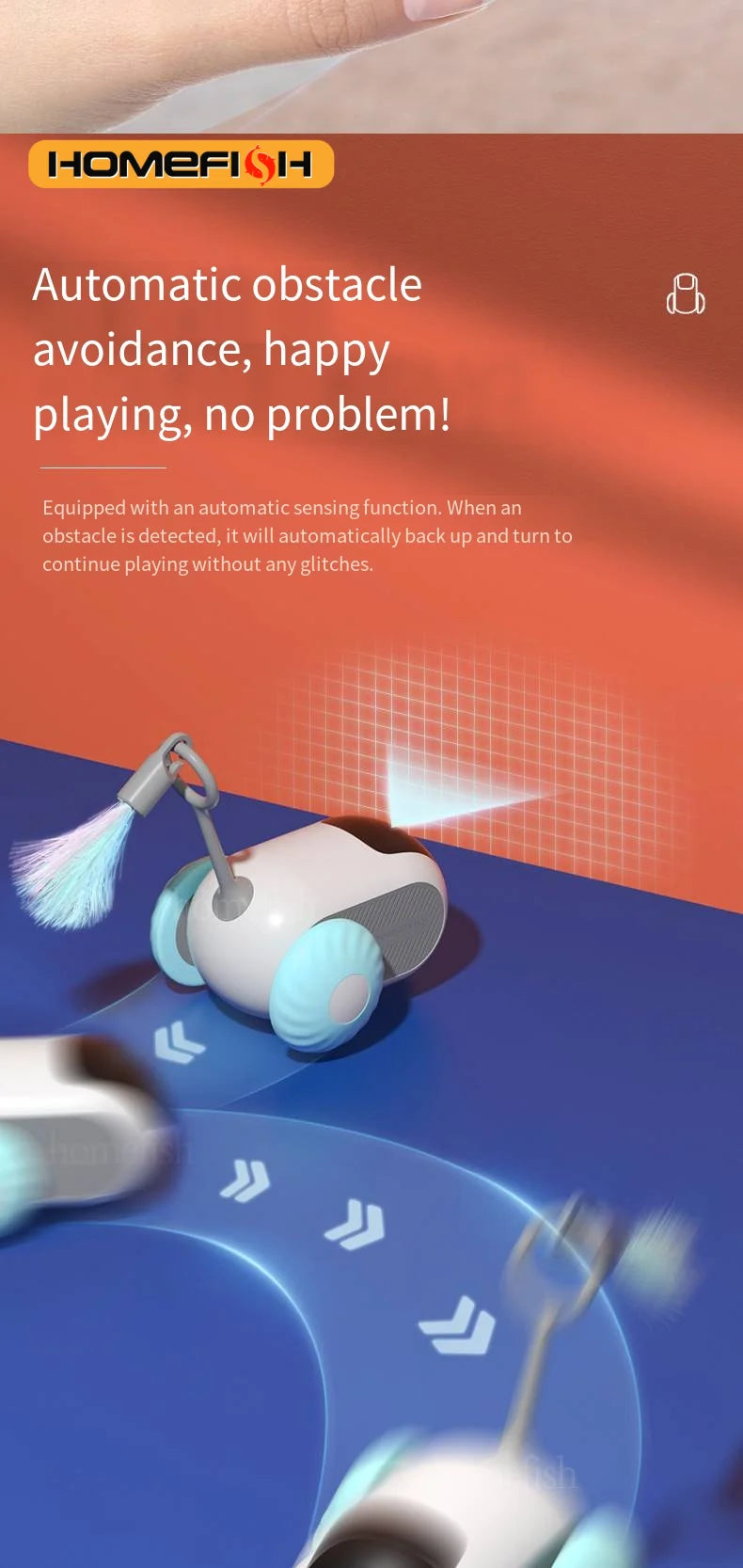 Smart Cat Toy Automatic Moving Interactive Car - Smarsty