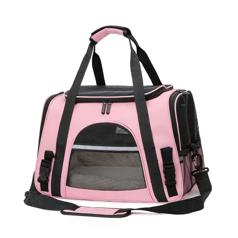 Soft-Sided Portable Cat Carrier Bag for Travel - Smarsty