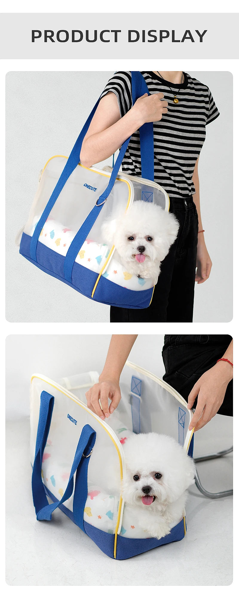 ONECUTE Portable Breathable Pet Carrier Bag for Small Dogs - Smarsty