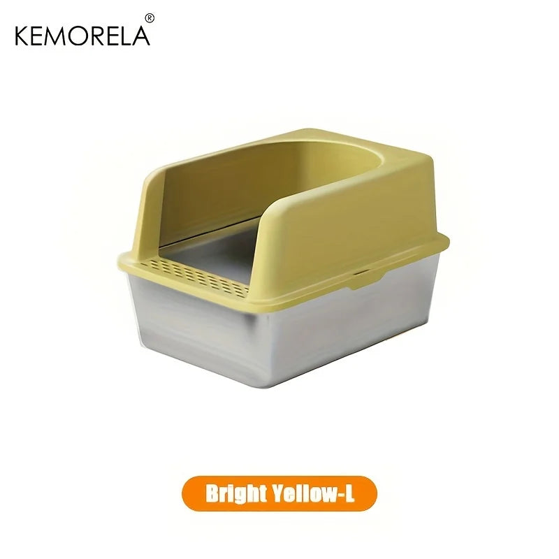 Stainless Steel Litter Box With Lid For Cats - Smarsty