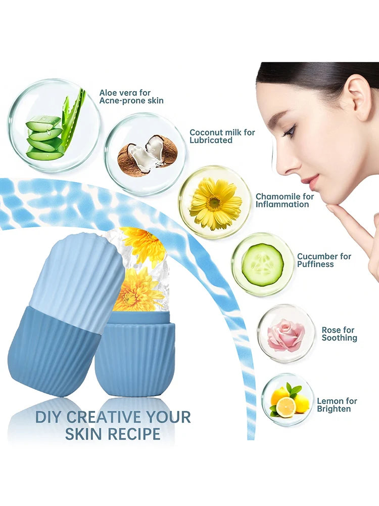 Silicone Ice Roller Massager for Soothing Skin Care - Smarsty