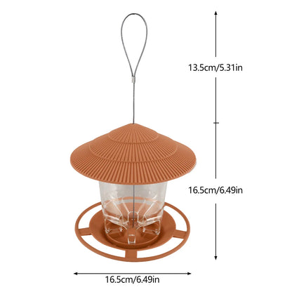Transparent Plastic Bird Feeder for Wild Birds Hanging Station - Smarsty