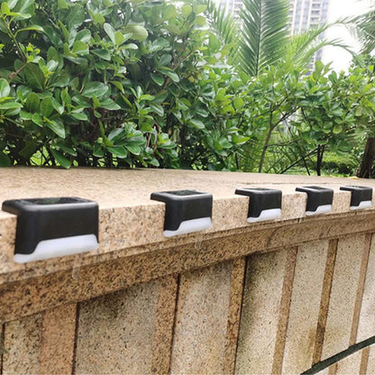 Warm White LED Solar Step Lamp for Outdoor Lighting - Smarsty