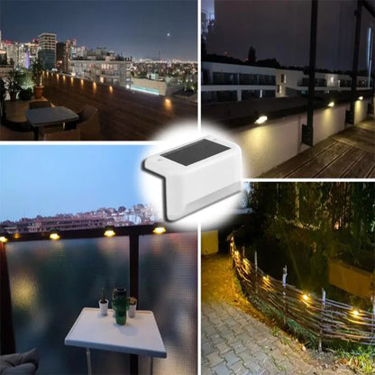 Warm White LED Solar Step Lamp for Outdoor Lighting - Smarsty