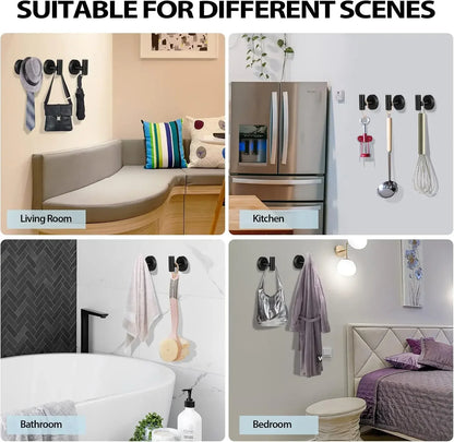 Stainless Steel Towel Hooks for Secure Bathroom Organization - Smarsty