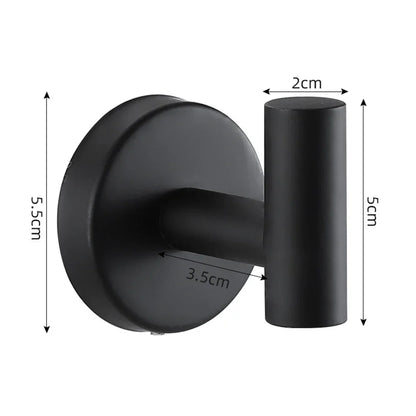 Stainless Steel Towel Hooks for Secure Bathroom Organization - Smarsty