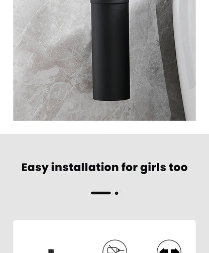 Stainless Steel Wall Mounted Toilet Brush Holder Accessory - Smarsty