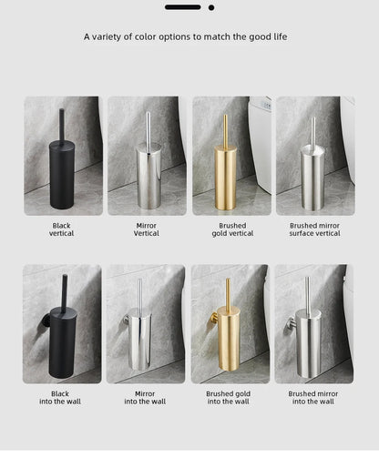 Stainless Steel Wall Mounted Toilet Brush Holder Accessory - Smarsty