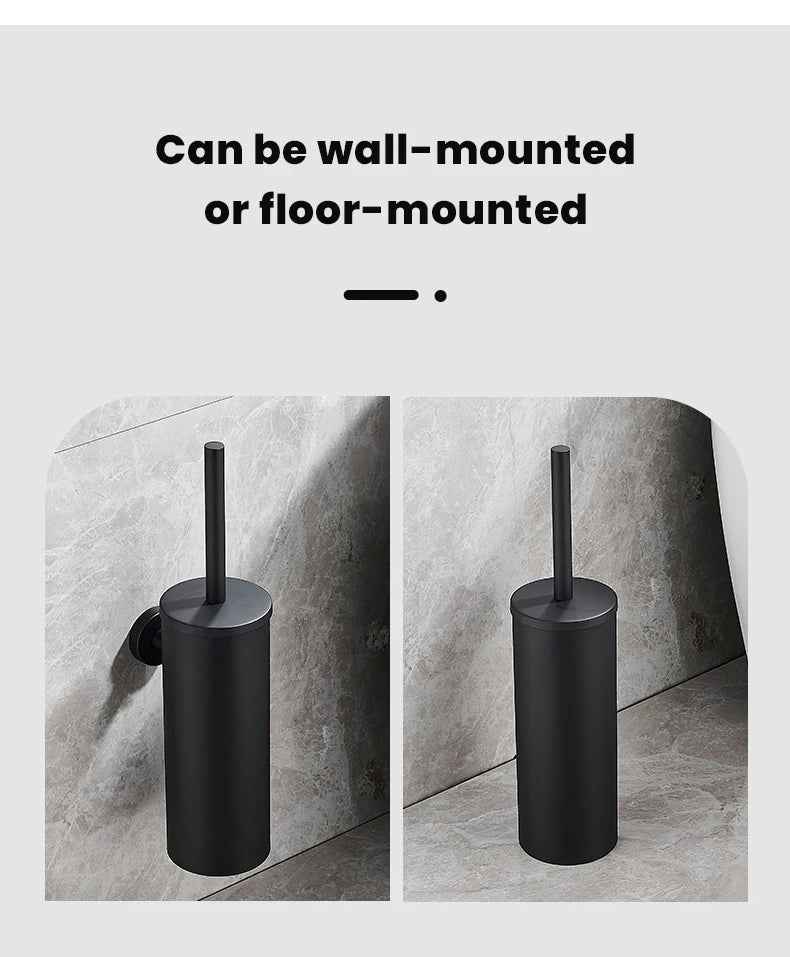 Stainless Steel Wall Mounted Toilet Brush Holder Accessory - Smarsty