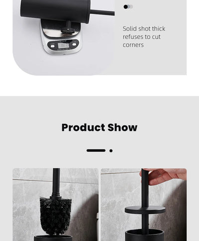 Stainless Steel Wall Mounted Toilet Brush Holder Accessory - Smarsty